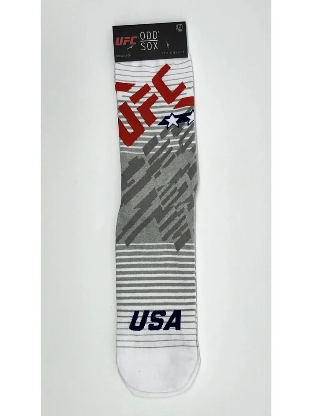 Odd Sox UFC USA Graphic Crew Socks
